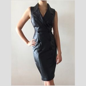 Genuine Leather sexy Dress